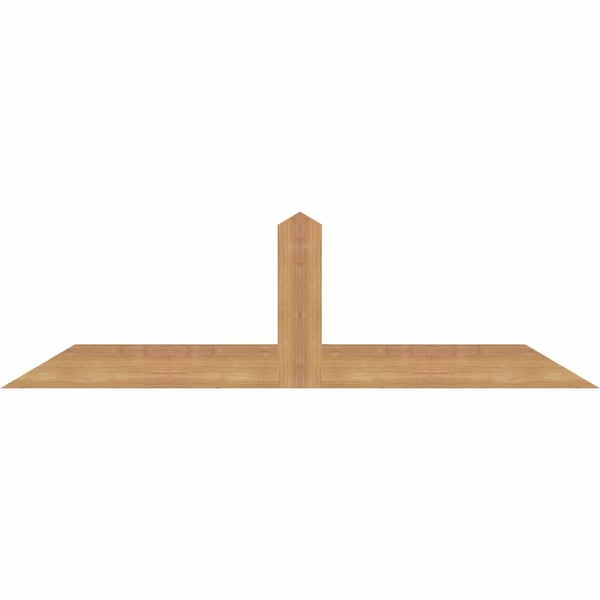 Ekena Millwork Portland Smooth Timber Gable Bracket, Western Red Cedar, 48"W x 14"H x 1 1/2"D x 3 1/2"F, 7/12 Pitch GBW048X14X0204POR00SWR - main